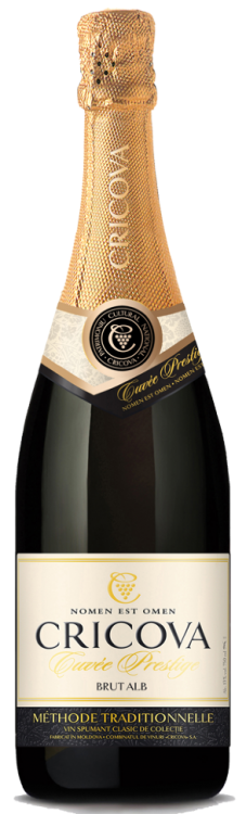 Шампанское «Cuvee Prestige» брют белое, Cricova. 0,75