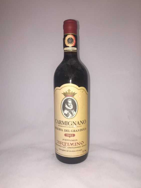 Вино "Carmignano Artimino Riserva Del Granduca" 1983 года.
