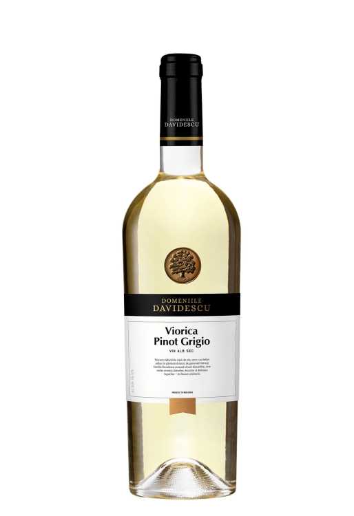 Вино «Viorica - Pinot Grigio» 2022 Domeniile Davidescu. 0,75