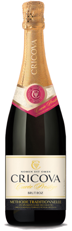 Шампанское «Cuvee Prestige» брют розовое, Cricova. 0,75