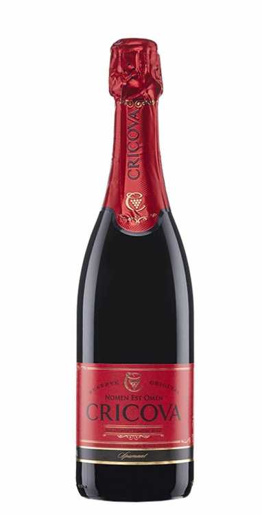 Шампанское «Сricova» красное полусухое. 0,75
