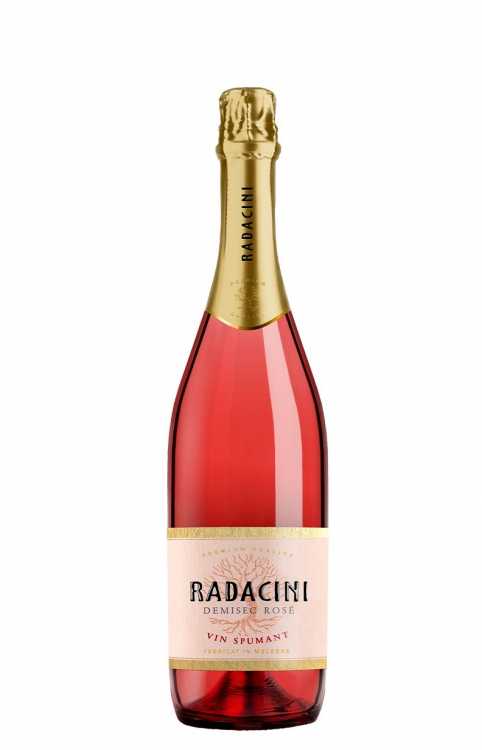 Шампанское «Radacini» розовое полусухое. 0,75
