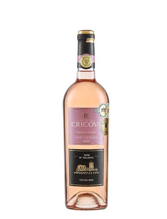 Вино «Rara Neagra» розовое 2020 Limited Edition, Cricova. 0,75