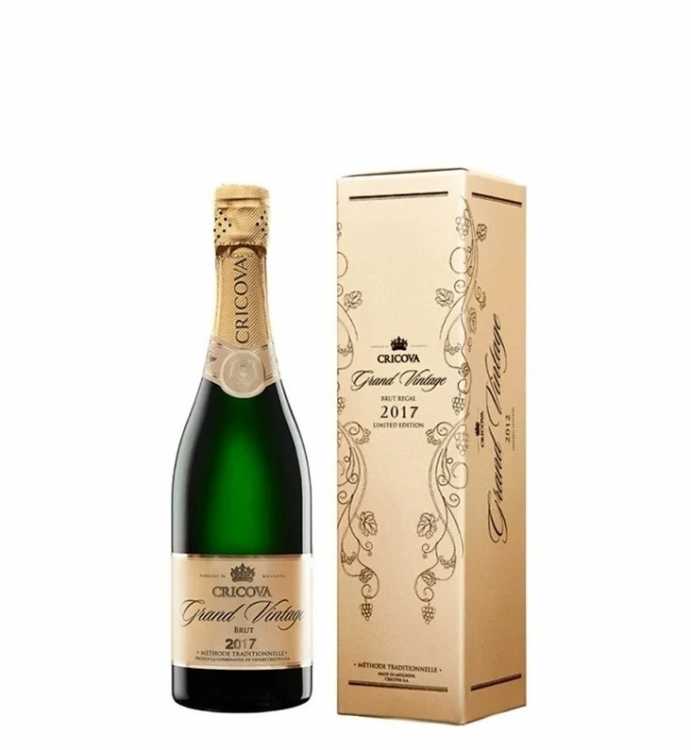 Шампанское «Grand Vintage» 2017 Cricova. 0,75 