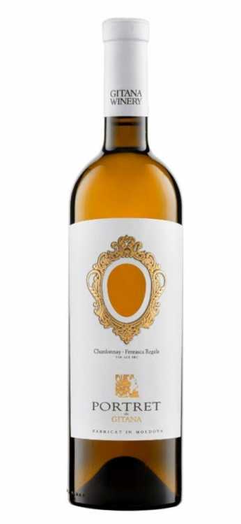 Вино «Portret de Gitana» 2022 Chardonnay - Feteasca Regala. 0,75