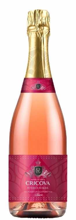 Шампанское «Feteasca Neagra» брют розовое, Cricova. 0,75