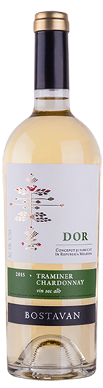 Вино «Dor» 2020 Traminer - Chardonnay, Bostavan. 0,75