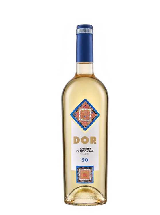 Вино «Dor» 2020 Traminer - Chardonnay, Bostavan. 0,75