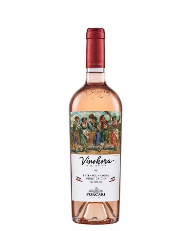 Вино «Vinohora» 2022 Feteasca Neagra - Pinot Grigio розовое, Purcari. 0,75