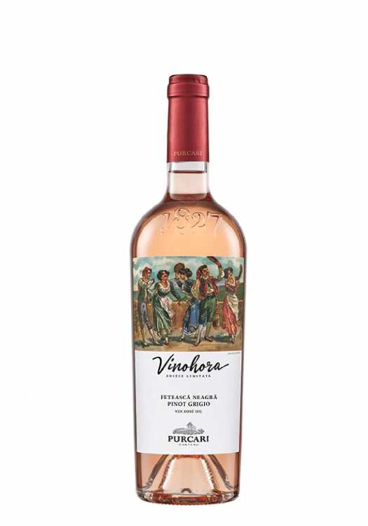 Вино «Vinohora» 2024 Feteasca Neagra - Pinot Grigio розовое, Purcari. 0,75 Вино «Vinohora» 2024 Feteasca Neagra - Pinot Grigio розовое, Purcari. 0,75