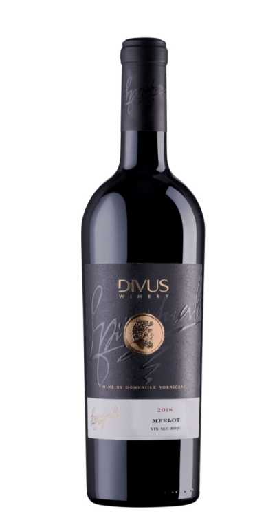 Вино «Merlot» 2019 Divus Winery. 0,75