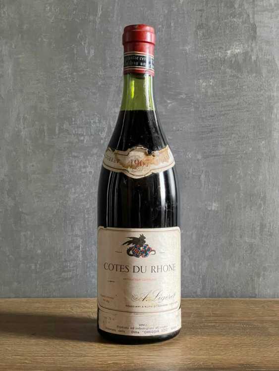 Вино Ligeret Côtes du Rhône 1967 года