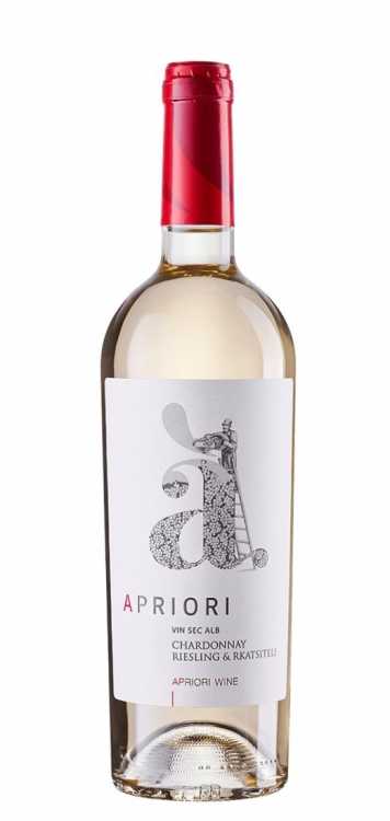 Вино «Apriori» Chardonnay, Riesling & Rkatsiteli. 0,75