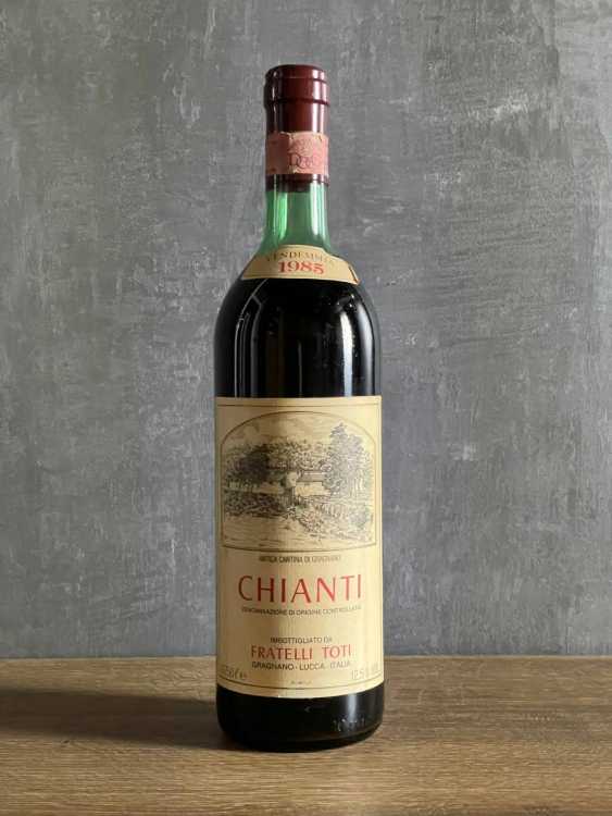 Вино Fratelli Toti Chianti 1985 года