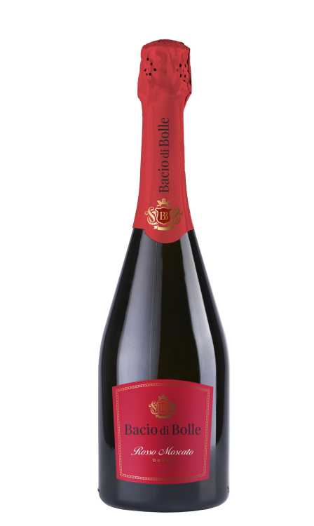 Шампанское «Bacio di Bolle» Rosso Moscato. 0,75