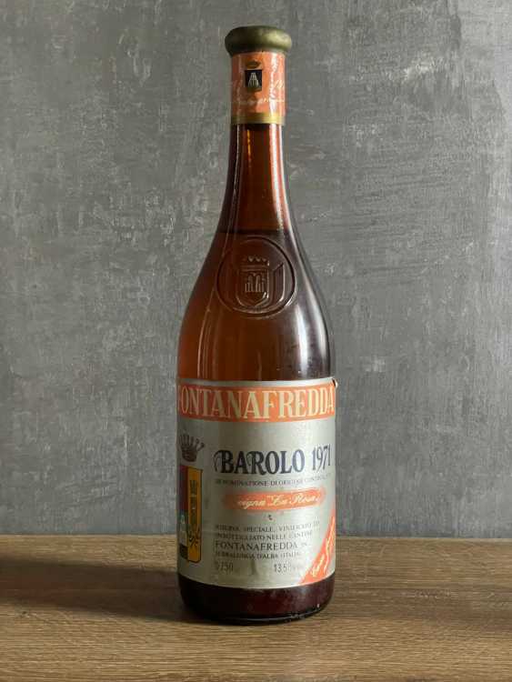Вино Fontanafredda Barolo 1971 года