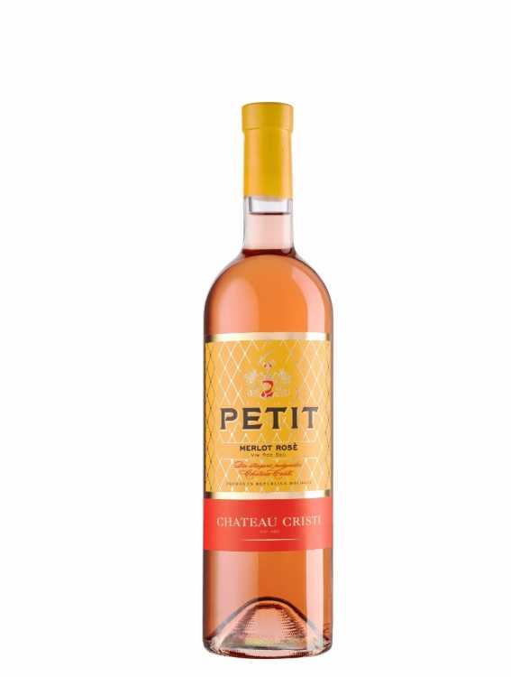 Вино «Petit» Merlot розовое, Chateau Cristi. 0,75