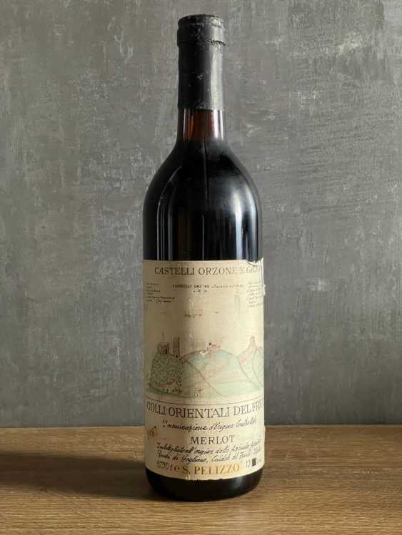 Вино Castelli Orzone E Gajo Merlot 1987 года