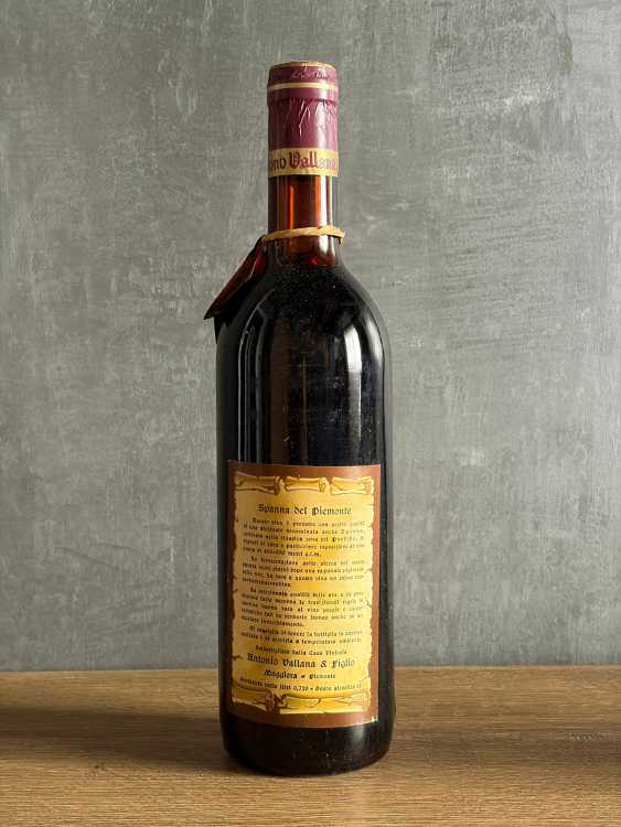 Вино Antonio Vallana Spanna del Piemonte 1970 года.