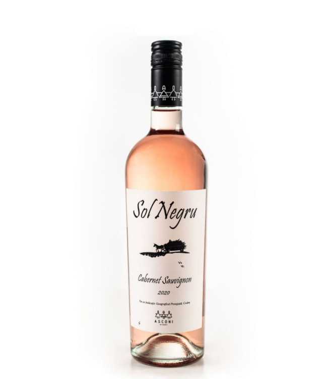 Вино «Sol Negru» 2020 Cabernet Sauvignon розовое, Asconi. 0,75