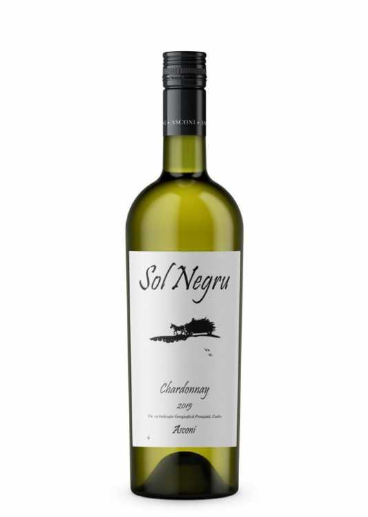 Вино «Sol Negru» 2018 Chardonnay, Asconi. 0,75