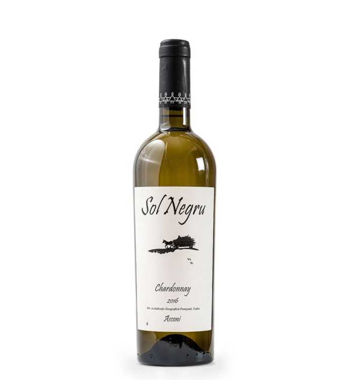 Вино «Sol Negru» 2018 Chardonnay, Asconi. 0,75