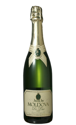 Шампанское «Moldova de Lux» белое полусухое/полусладкое, Milestii Mici. 0,75