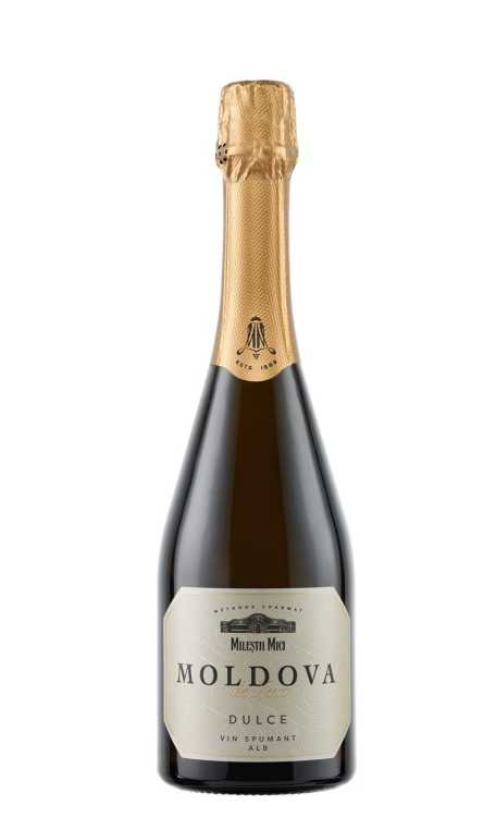 Шампанское «Moldova de Lux» белое сладкое, Milestii Mici. 0,75