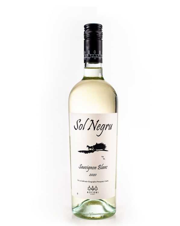Вино «Sol Negru» 2021 Sauvignon Blanc, Asconi. 0,75