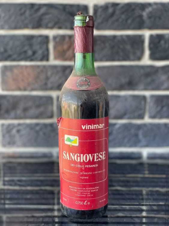 Вино Sangiovese de Colli Pesaresi 1979 года урожая