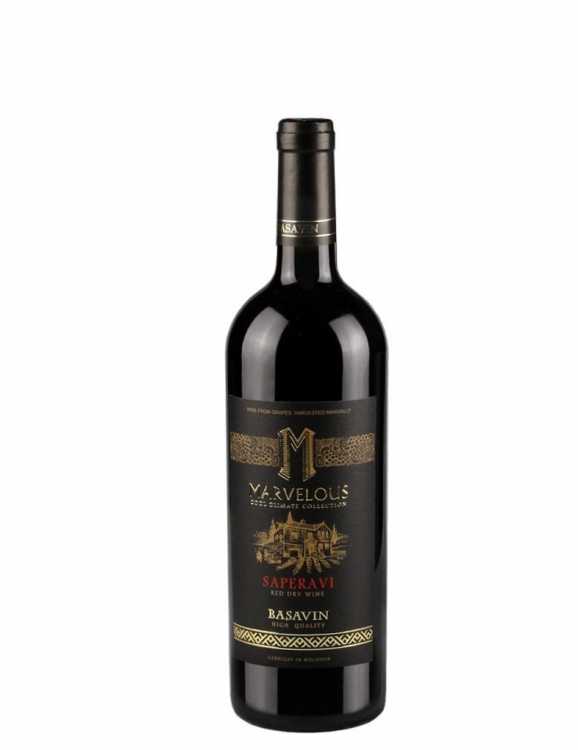 Вино «Marvelous» 2019 Saperavi, Basavin. 0,75