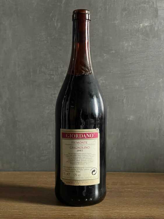 Вино Giordano Piemonte Grignolino 1997 года