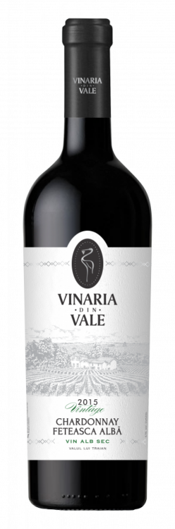 Вино «Chardonnay - Feteasca Alba» Vintage 2015 Premium, Vinaria din Vale. 0,75