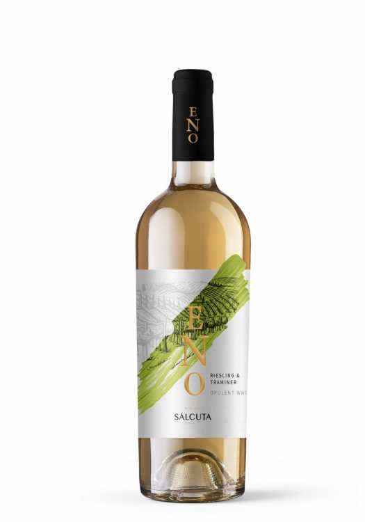 Вино «Eno» 2021 Riesling & Traminer, Salcuta. 0,75