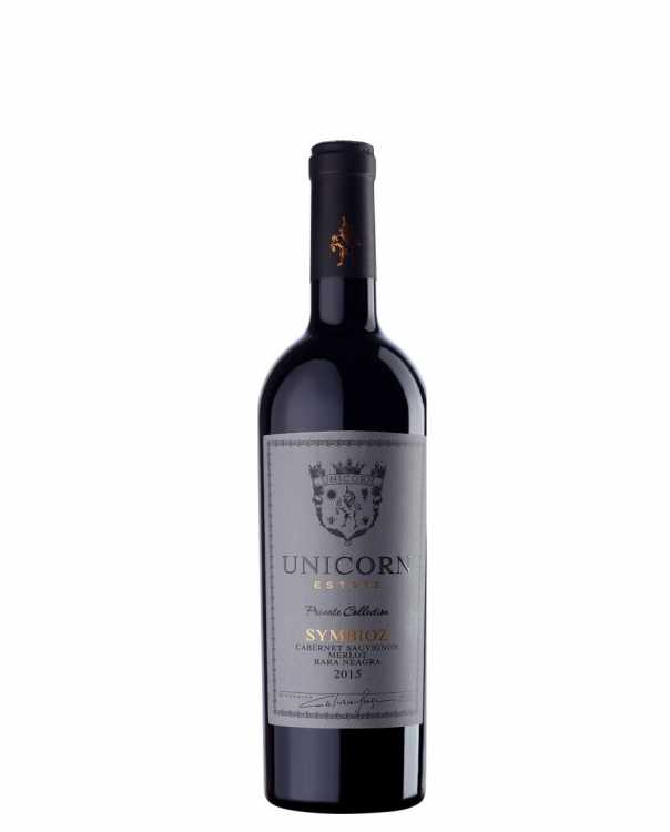 Вино «Symbioz» 2015 Cabernet Sauvignon - Merlot - Rara Neagra, Unicorn. 0,75