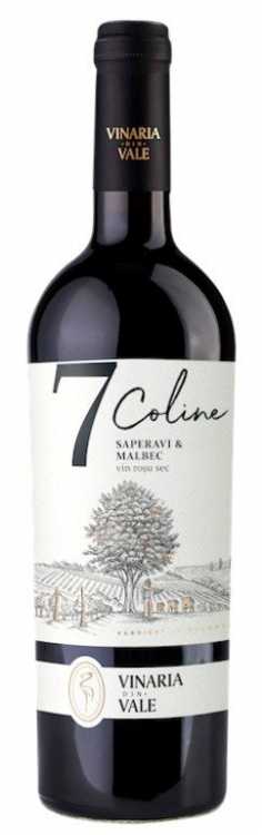 Вино «7 Coline» 2019 Saperavi & Malbec, Vinaria din Vale. 0,75
