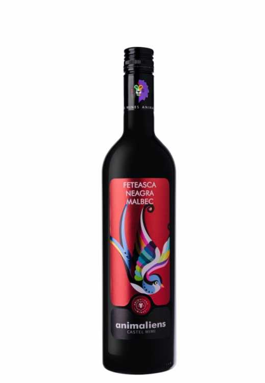 Вино «AnimAliens» 2018 Feteasca Neagra - Malbec, Mimi. 0,75