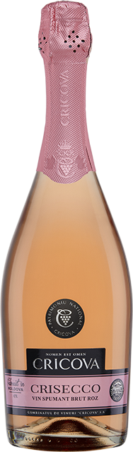 Шампанское «Crisecco» розовое брют, Cricova. 0,75