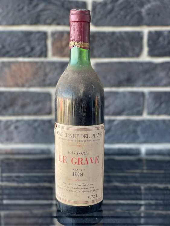 Вино Fattoria Le Grave Cabernet del Piave 1978 года урожая