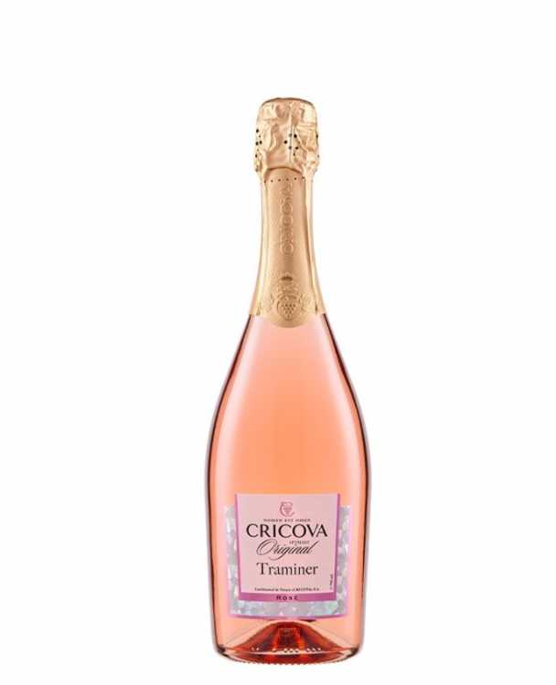 Шампанское «Traminer» розовое полусухое, Cricova. 0,75