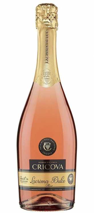 Шампанское «Lacrima Dulce» розовое сладкое, Cricova. 0,75