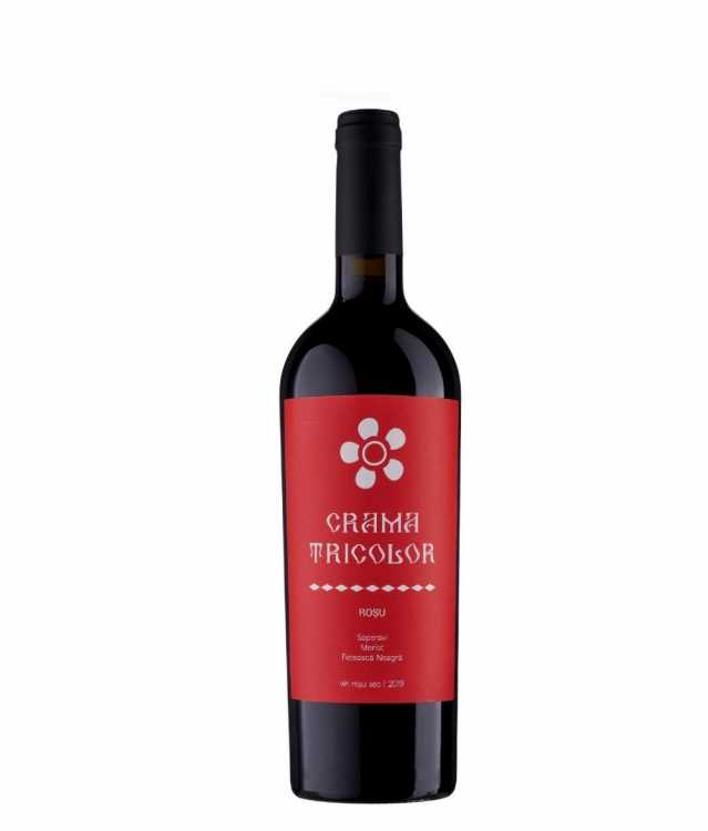 Вино «Crama Tricolor» 2019 Rosu, Saperavi - Merlot - Feteasca Neagra. 0,75