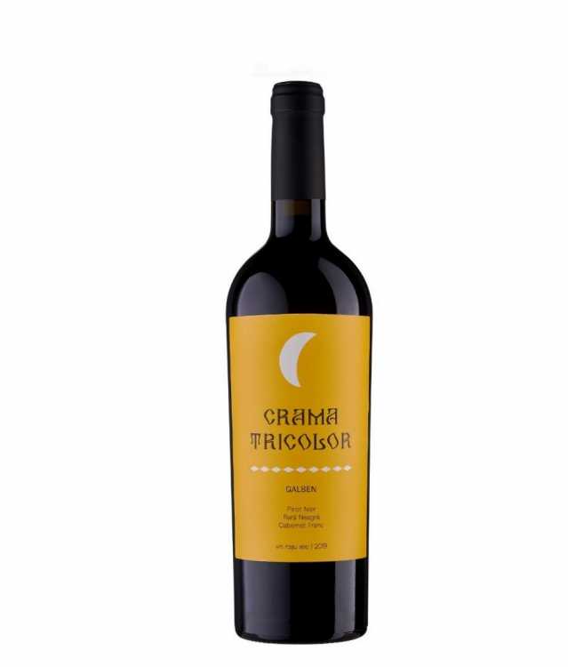 Вино «Crama Tricolor» 2019 Galben, Pinot Noir - Rara Neagra - Cabernet Franc. 0,75
