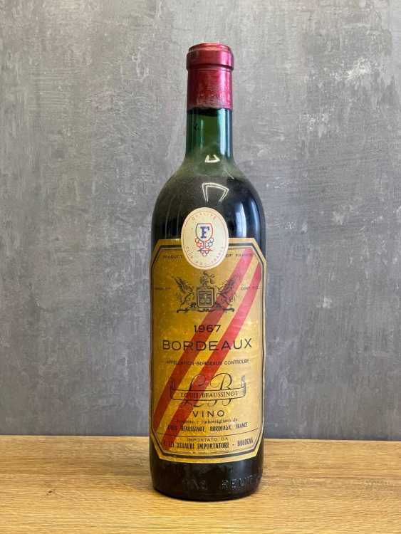 Вино Louis Beaussinot Bordeaux 1967 года