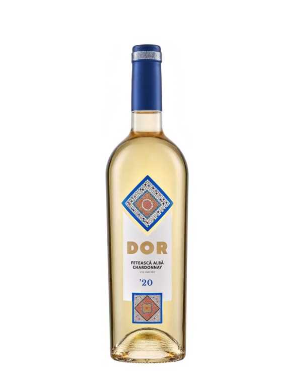 Вино «Dor» 2020 Feteasca Alba - Chardonnay, Bostavan. 0,75