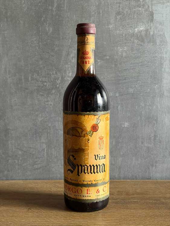 Вино Borgo E&C. Vino Spanna 1962 года.
