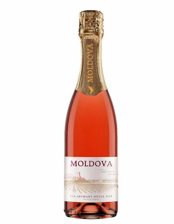 Шампанское «Moldova» розовое сладкое, Cricova. 0,75
