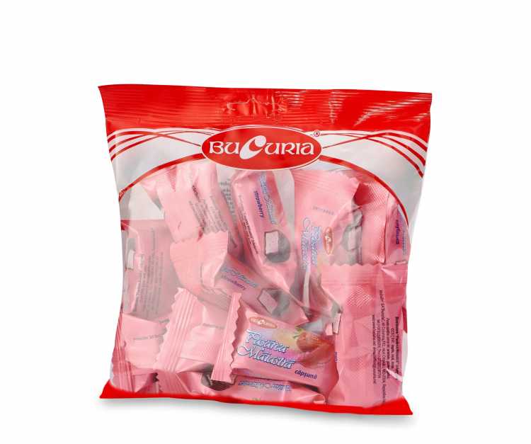 Конфеты "Птичье молоко" с клубникой, Букурия, 150 г.
