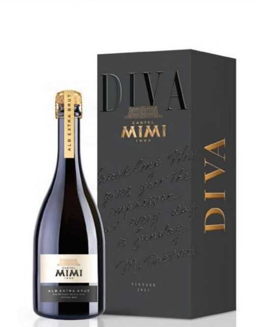 Шампанское «Diva» 2021 белое экстра-брют, Castel Mimi. 0,75. в коробке