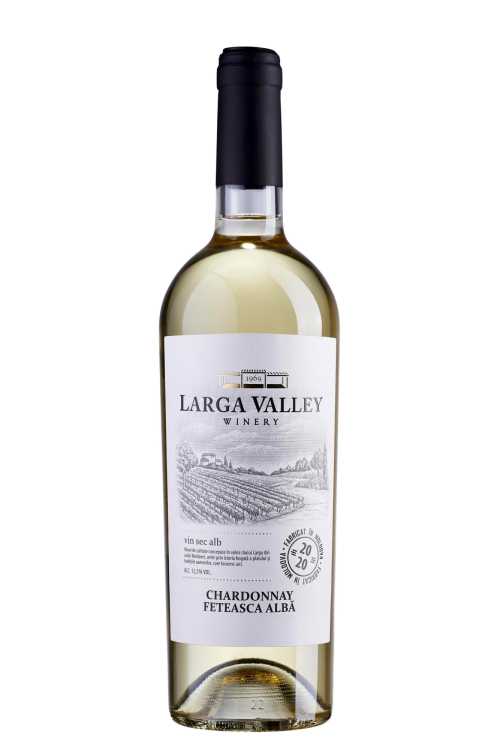 Вино «Chardonnay - Feteasca Alba» 2020 Larga Valley. 0,75